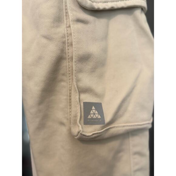 Zara Men’s front pocket cargo sweatpants joggers Ivory size small - Picture 3 of 8